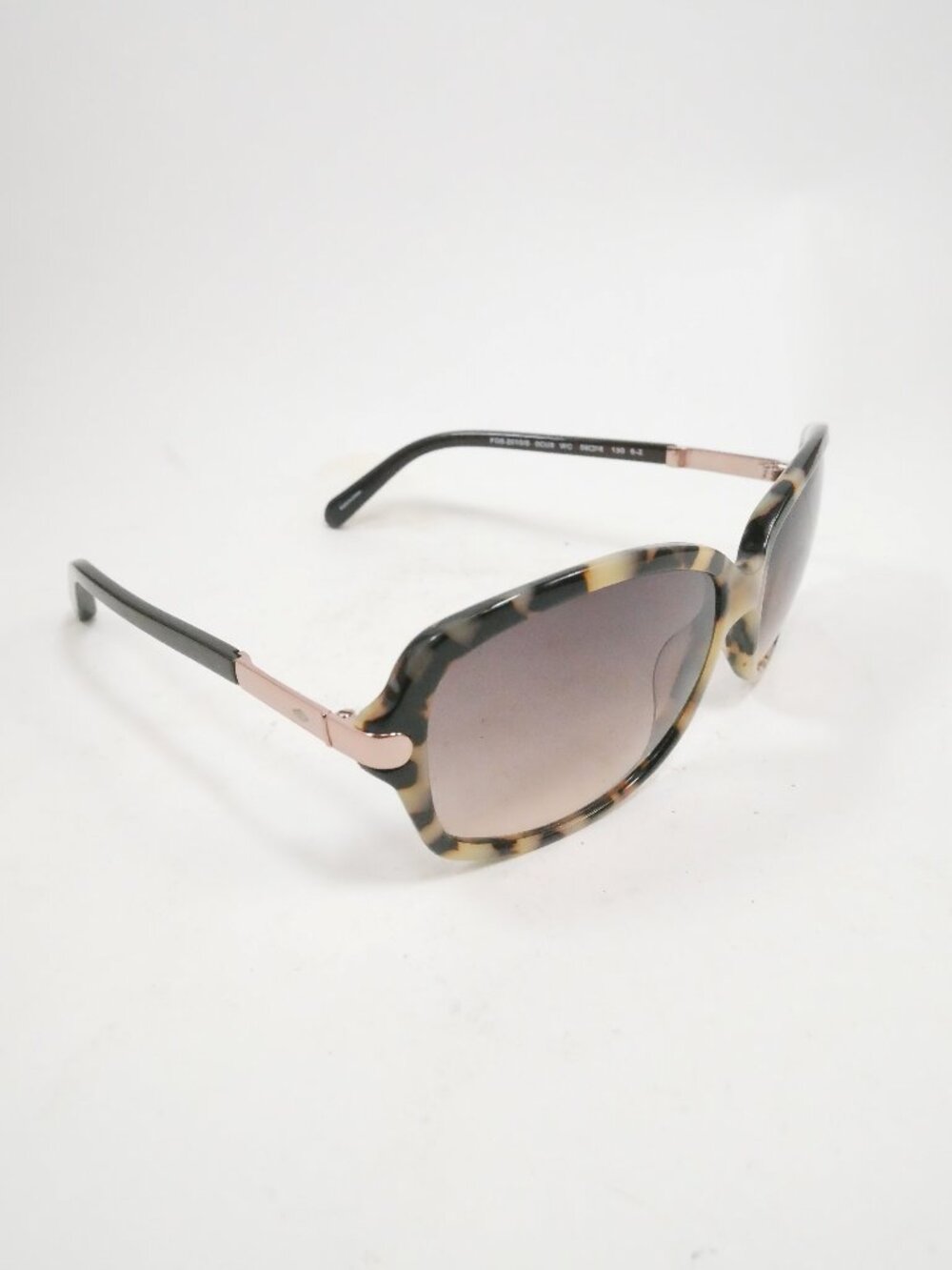 Fossil Sunglasses Tortoise Shell Brown Gradient Womens Plastic Metal Dark Havana
